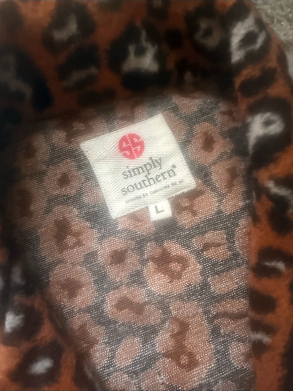 Simply Southern Leopard Print shacket - Picture 4 of 4